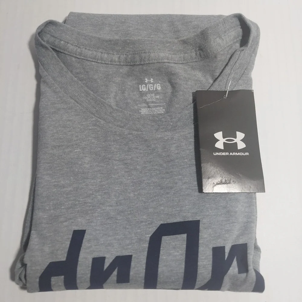 Under Armour Men's Size L - Baseball Script SS Loose Fit Tee
